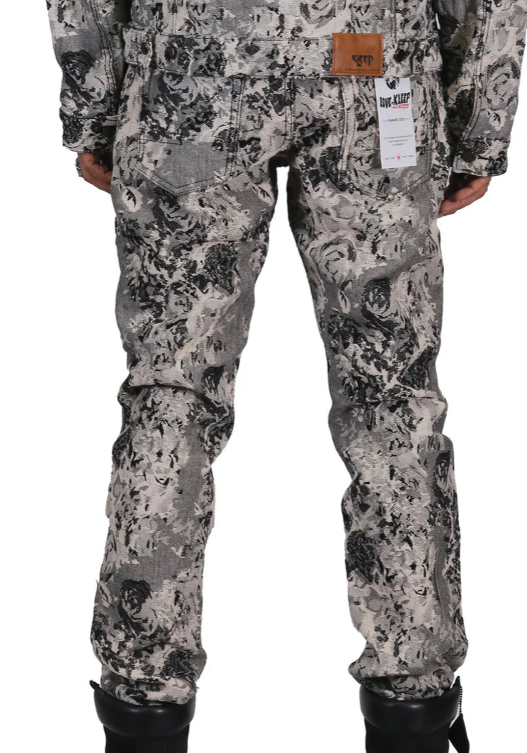 PREMIUM HEAVY PRINT DENIM PANTS