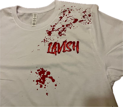 Lavish t-shirt red splash