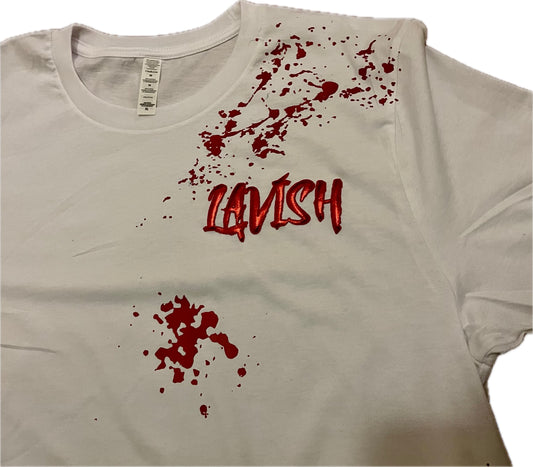 Lavish t-shirt red splash