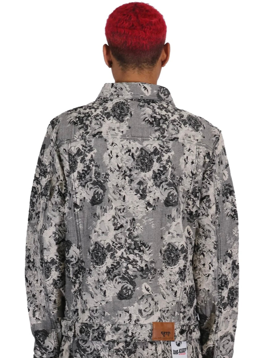 PREMIUM HEAVY PRINT DENIM JACKET