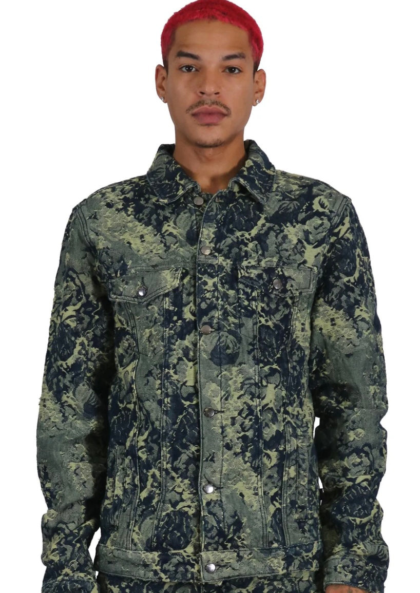 PREMIUM HEAVY PRINT DENIM JACKET