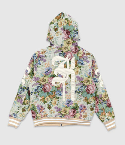 TWILL APPQ TAPESTRY HOODED JACKET