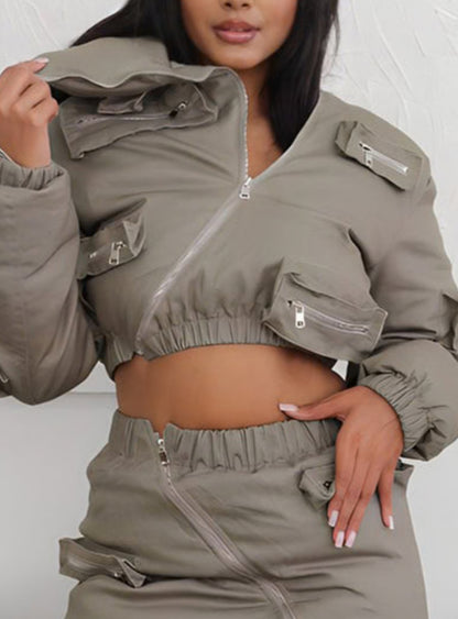 Women’s zip pocket jacket