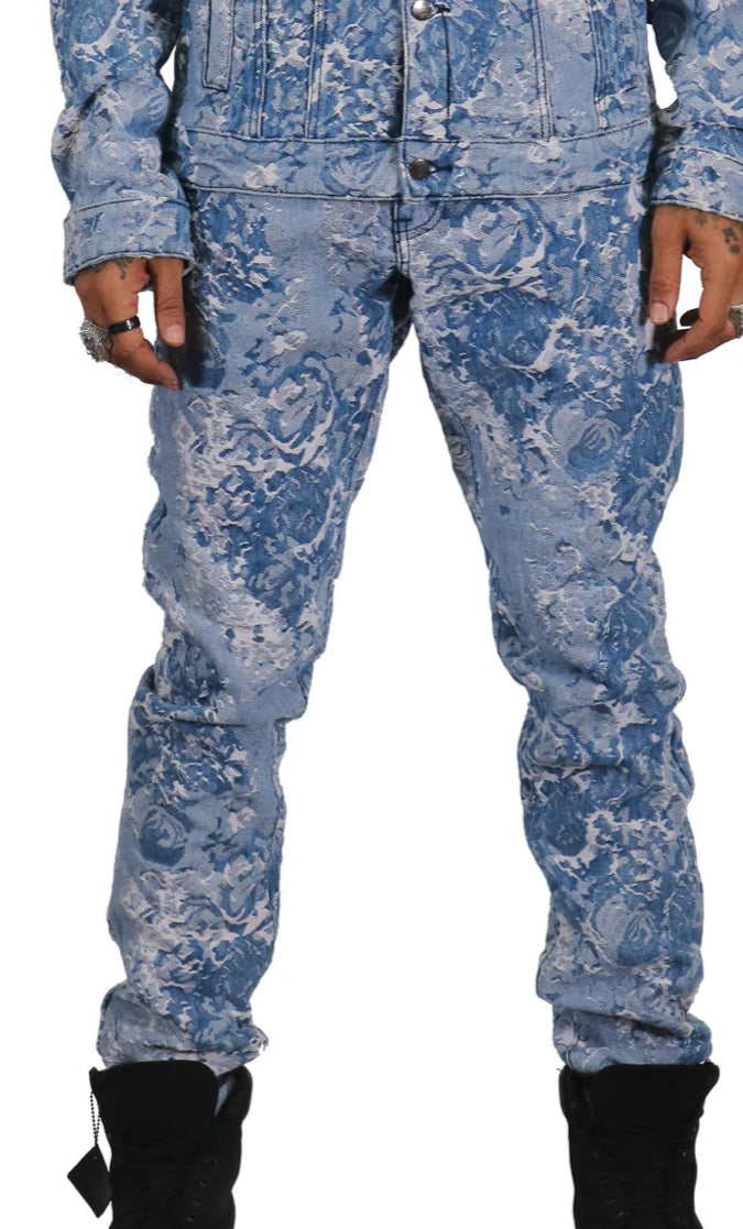 PREMIUM HEAVY PRINT DENIM PANTS