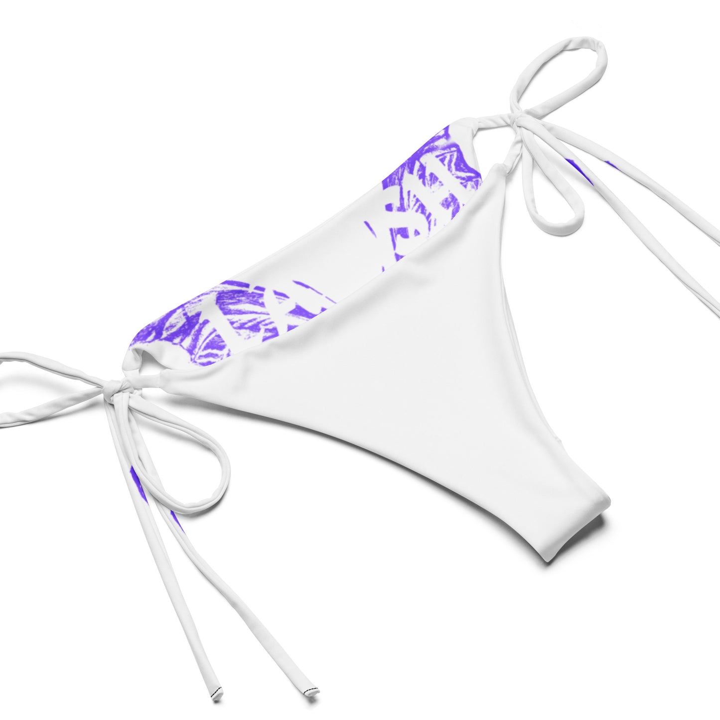 All-over print recycled string bikini