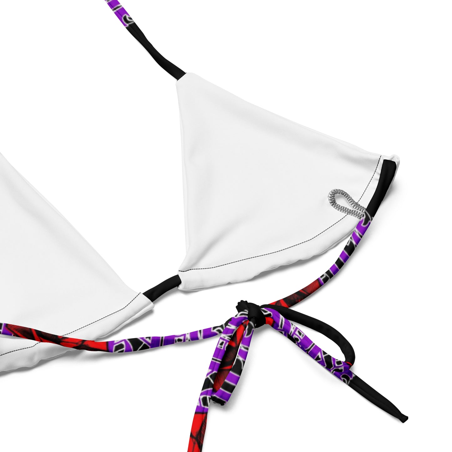 All-over print recycled string bikini